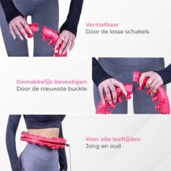 Nuvance - Verstelbare Fitness Hoelahoep Met Gewicht - Voor Volwassenen En Kinderen - Weighted Hula Hoop - Smart Hoepel - Roze -Fitnessapparatuur Serie Winkel 1200x1200 1835