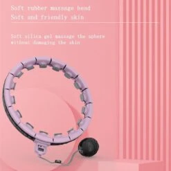 Merkloos Hoelahoep Voor Fitness En Massage - Voor Volwassenen En Kinderen - Schakels Voor Aanpassing Aan Maat - 400g Verzwaarde Bal - Met Teller - Geschikt Voor Afvallen - Makkelijk In Elkaar Te Zetten - Licht Paars -Fitnessapparatuur Serie Winkel 1200x1200 1844