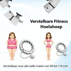 Luxari - Fitness Hoelahoep Pro - Telfunctie - Display - Verstelbare Intensiteit - Gewichtsbal - Hoelahoep Met Sensor - Hoelahoep Fitness - Fitness Hoepel - Hoelahoep Volwassenen -Fitnessapparatuur Serie Winkel 1200x1200 1852