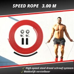 Professioneel Crossfit & Fitness Springtouw – Jump Rope – Speedrope – Verstelbaar – Rood 4 Professioneel Crossfit & Fitness Springtouw – Jump Rope – Speedrope – Verstelbaar – Rood -Fitnessapparatuur Serie Winkel 1200x1200 1859