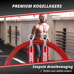 Professioneel Crossfit & Fitness Springtouw – Jump Rope – Speedrope – Verstelbaar – Rood 5 Professioneel Crossfit & Fitness Springtouw – Jump Rope – Speedrope – Verstelbaar – Rood -Fitnessapparatuur Serie Winkel 1200x1200 1860