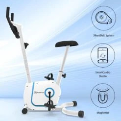 Klarfit Myon Cycle Hometrainer - Fitness Fiets - 8 Standen - Cardio Bike Met Trainingscomputer - Magnetisch Remsysteem - 12kg Vliegwielmassa - SmartCardio Studio Met Tablethouder En Kinomap-app -Fitnessapparatuur Serie Winkel 1200x1200 190