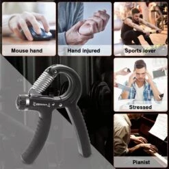 Igoods Handknijper - Handtrainer - Thuis Trainen - Knijphalter - Grip Trainer - Tot 60Kg - Zwart -Fitnessapparatuur Serie Winkel 1200x1200 1959