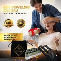 FAMBZ Fitinger Vingertrainer (Achromatische Set) Met 3 Levels - Vinger Trainer Voor Vingers En Onderarm - Vingertrainers Hand Grip - Handrevalidatie - Polstrainer Piano - Griptrainer Arm - Hand Stretcher - Krachttrainer Pols - Fidget Toy -Fitnessapparatuur Serie Winkel 1200x1200 1963