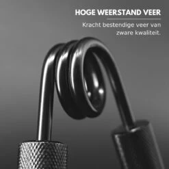 U-Fit One 3 Delige Metal Handtrainer Set - 90kg, 113kg, 136kg - Grip Trainer - Handknijper - Knijphalter - Armtrainer - Hand Knijper - Handgripper - Heavy Gripper - Onderarm - Buigveer - Zwart -Fitnessapparatuur Serie Winkel 1200x1200 1986