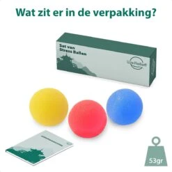 WeRelieff Stressbal Voor Hand - Set Van 3 Ronde Stressballen Voor Kinderen & Volwassenen - Hand Trainer In Rood Geel Blauw -Fitnessapparatuur Serie Winkel 1200x1200 2024
