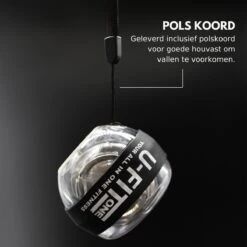 U Fit One PowerBall Met Autostart En Instructies - Forceball - WristBall - Spinner - Handtrainer - Polstrainer - Stressbal - Zwart -Fitnessapparatuur Serie Winkel 1200x1200 2027