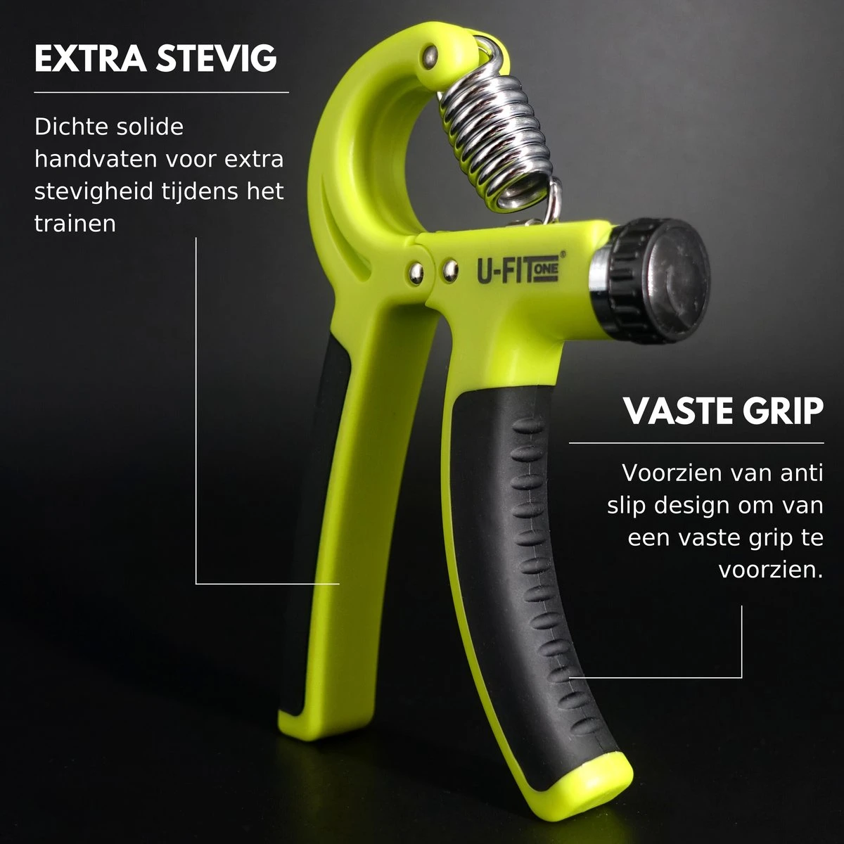 U-Fit One Green Handtrainer met Vingertrainer - Handknijper set - Knijphalter - Onderarm trainer - Vinger - Fitness U-Fit One Green Handtrainer Met Vingertrainer - Handknijper Set - Knijphalter - Onderarm Trainer - Vinger - Fitness -Fitnessapparatuur Serie Winkel 1200x1200 2042