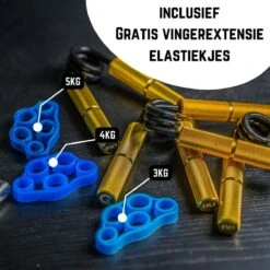 Gouden Grip Handknijper 6-Delige Premium Set 23-135kg + E-book - Handtrainer - Handgrippers - Handknijper Fitness - Knijphalter - Onderarm Trainer - Handtrainer - Heavy Grip - Buigveer -Fitnessapparatuur Serie Winkel 1200x1200 2078