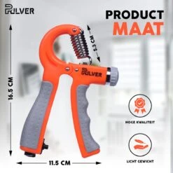 Pulver -Handtrainer 10 To 60kg Met Vingertrainer - Handknijper- Knijphalter - Armtrainer – Gewichten - Hand Knijper Set - Handgripper - Hand Gripper - Grip - Onderarm Trainer - Buigveer – Grip Trainer - Vinger - Hand Spier - Fitness - Oranje -Fitnessapparatuur Serie Winkel 1200x1200 2093