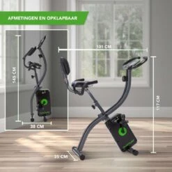 Tunturi Cardio Fit B25 X Bike - Hometrainer Met Rugleuning - Fitnessfiets Opvouwbaar - 8 Weerstandsniveaus - Tablethouder -Fitnessapparatuur Serie Winkel 1200x1200 211