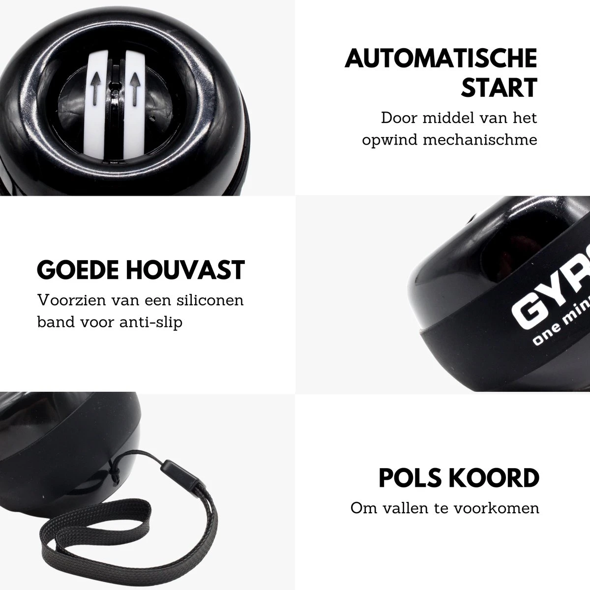 U-Fit One PowerBall met Autostart - Forceball - WristBall - Spinner - Handtrainer - Polstrainer - Stressbal - Zwart U-Fit One PowerBall Met Autostart - Forceball - WristBall - Spinner - Handtrainer - Polstrainer - Stressbal - Zwart -Fitnessapparatuur Serie Winkel 1200x1200 2110