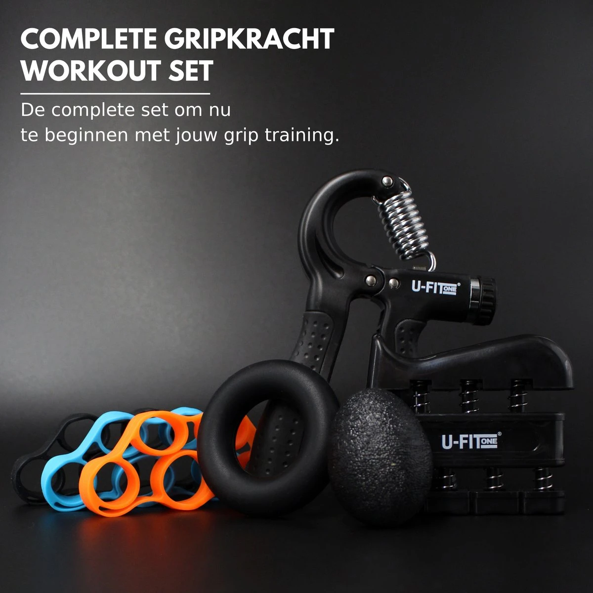 U-Fit One 7 Delige Handtrainer Set - Verstelbare Teller Handgrip - Handknijper - Knijphalter - Stressbal - Vingertrainer - Onderarm Trainer U-Fit One 7 Delige Handtrainer Set - Verstelbare Teller Handgrip - Handknijper - Knijphalter - Stressbal - Vingertrainer - Onderarm Trainer -Fitnessapparatuur Serie Winkel 1200x1200 2118