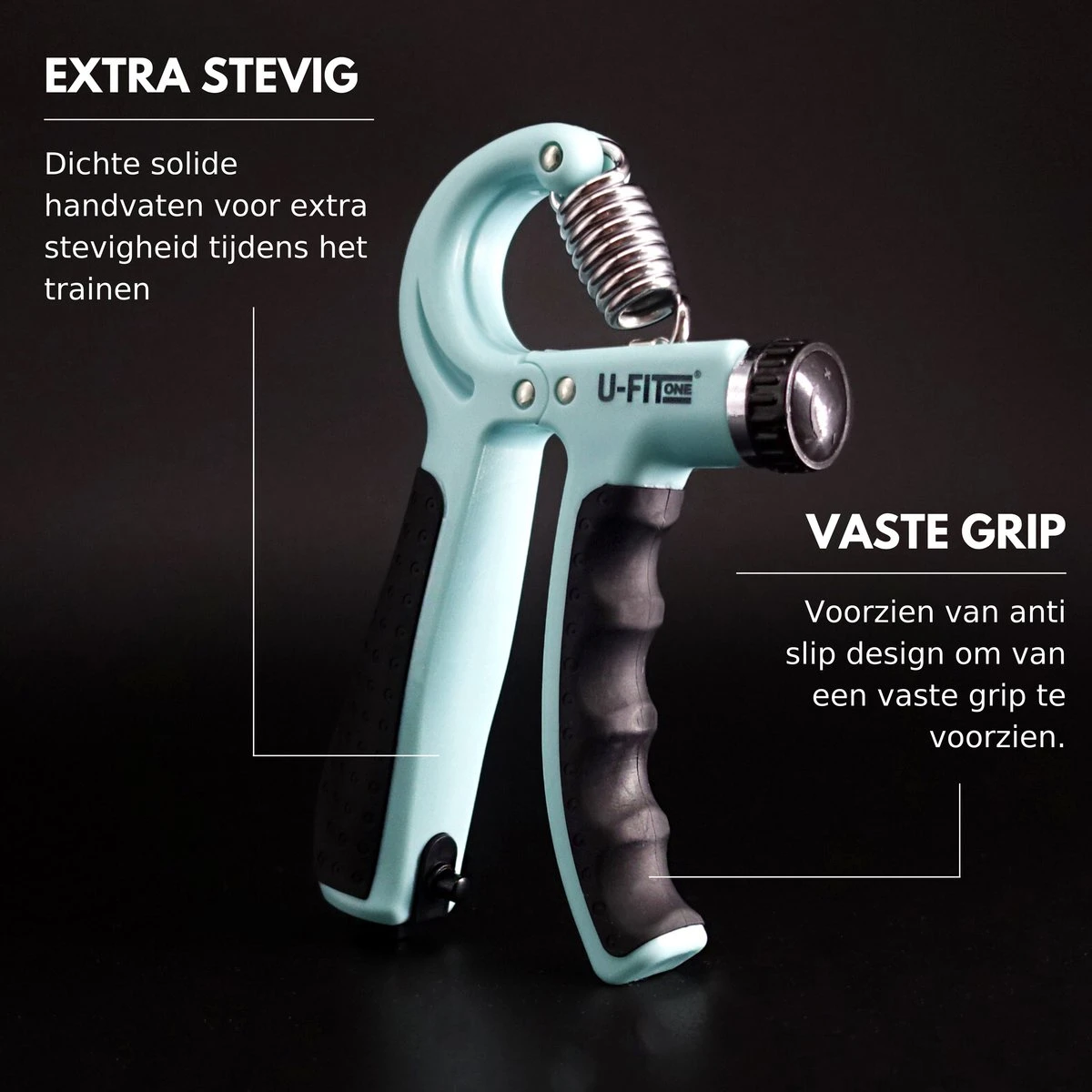 U-Fit One Teller Handtrainer 10 tot 60kg - Verstelbare Handgrip - Handknijper - Vingertrainer - Onderarm Grip Trainer - Lichtblauw U-Fit One Teller Handtrainer 10 Tot 60kg - Verstelbare Handgrip - Handknijper - Vingertrainer - Onderarm Grip Trainer - Lichtblauw -Fitnessapparatuur Serie Winkel 1200x1200 2124