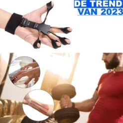 Gripster Fitness 5 Vingers - Gripster - Hand Trainer - Hands Workout - Gripper - Handknijper - Fitness Accessoires - Krachttraining - Fysiotherapie Oefeningen - Handschoenen - Werkt Ook Tegen Artritis & Reuma -Fitnessapparatuur Serie Winkel 1200x1200 2143
