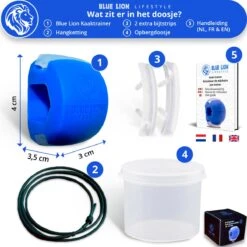 Blue Lion Kaaktrainer - Kaaklijn Trainer - Kaak Trainer Met Opbergdoos En Ketting - 2 Extra Bijtstrips - Jawline Trainer -Fitnessapparatuur Serie Winkel 1200x1200 2154