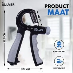 Pulver -Handtrainer 10 To 60kg Met Vingertrainer - Handknijper- Knijphalter - Armtrainer – Gewichten - Hand Knijper Set - Handgripper - Hand Gripper - Grip - Onderarm Trainer - Buigveer – Grip Trainer - Vinger - Hand Spier - Fitness - Grijs -Fitnessapparatuur Serie Winkel 1200x1200 2186