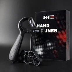 U-Fit One Teller Handtrainer 10 Tot 60kg - Verstelbare Handgrip - Handknijper - Vingertrainer - Onderarm Grip Trainer - Zwart -Fitnessapparatuur Serie Winkel 1200x1200 2207