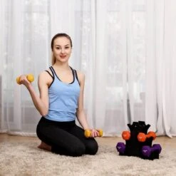 Songmics Dumbells - Halterset - Gewichten - Dumbells Set - Gewichten Fitness - Met Halterstandaard - Inclusief 9 Kg Gewichten- Meerkleurig - Zwart 5 Songmics Dumbells - Halterset - Gewichten - Dumbells Set - Gewichten Fitness - Met Halterstandaard - Inclusief 9 Kg Gewichten- Meerkleurig - Zwart -Fitnessapparatuur Serie Winkel 1200x1200 2253
