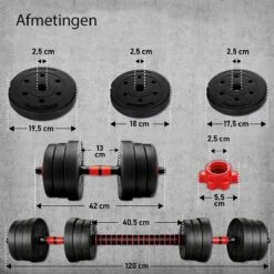Sens Design Halterset Dumbell Set Gewichten Set Zwart - 20 Kg -Fitnessapparatuur Serie Winkel 1200x1200 2274