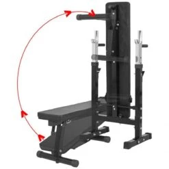 SOUTHWALL Halterbank - Fitnessbank - Verstelbare Haltersteunen - Belastbaar Tot 200kg - Zwart 5 SOUTHWALL Halterbank - Fitnessbank - Verstelbare Haltersteunen - Belastbaar Tot 200kg - Zwart -Fitnessapparatuur Serie Winkel 1200x1200 2276