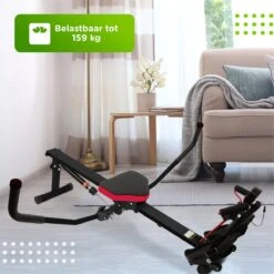 MaxedMore Roeitrainer - Fitness Roeimachine - Roeiapparaat Met Weerstand - Fitness Apparaten Voor Thuis - Hometrainer - 12 Weerstanden - Inklapbaar - Zwart -Fitnessapparatuur Serie Winkel 1200x1200 230