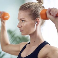 Basic-Fit® Dumbbells - Dumbells Set - 2 X 2 Kg - Rubber - Oranje -Fitnessapparatuur Serie Winkel 1200x1200 2303