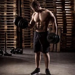 Tunturi Gewichten - Halterset - Dumbbell Set - 2 Stuks - Totaal 28kg - Zwart - Vinyl - Incl. Gratis Fitness App -Fitnessapparatuur Serie Winkel 1200x1200 2327