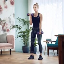 Basic-Fit® Dumbbells - Dumbells Set - 2 X 3 Kg - Rubber - Paars 5 Basic-Fit® Dumbbells - Dumbells Set - 2 X 3 Kg - Rubber - Paars -Fitnessapparatuur Serie Winkel 1200x1200 2328