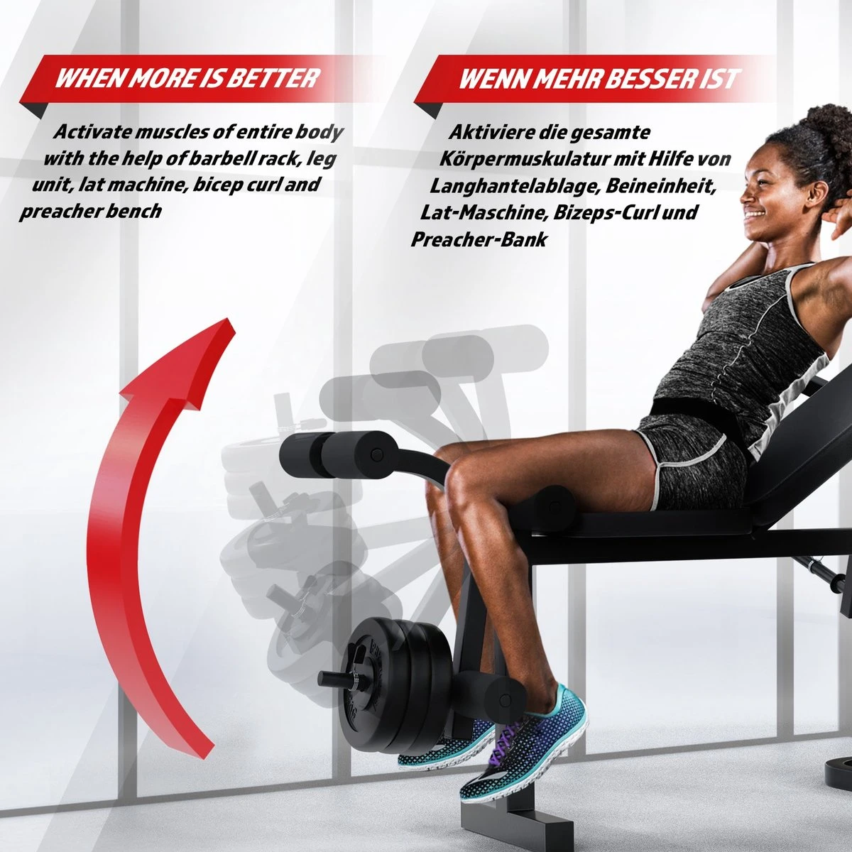 Physionics - Multifunctionele Halterbank - Butterfly Oefening, Sit-ups - Krachttraining - Training Benen - Verstelbare Rugleuning in 4 Standen, Maximum Draagvermogen 255kg - Zwart Physionics - Multifunctionele Halterbank - Butterfly Oefening, Sit-ups - Krachttraining - Training Benen - Verstelbare Rugleuning In 4 Standen, Maximum Draagvermogen 255kg - Zwart -Fitnessapparatuur Serie Winkel 1200x1200 2362