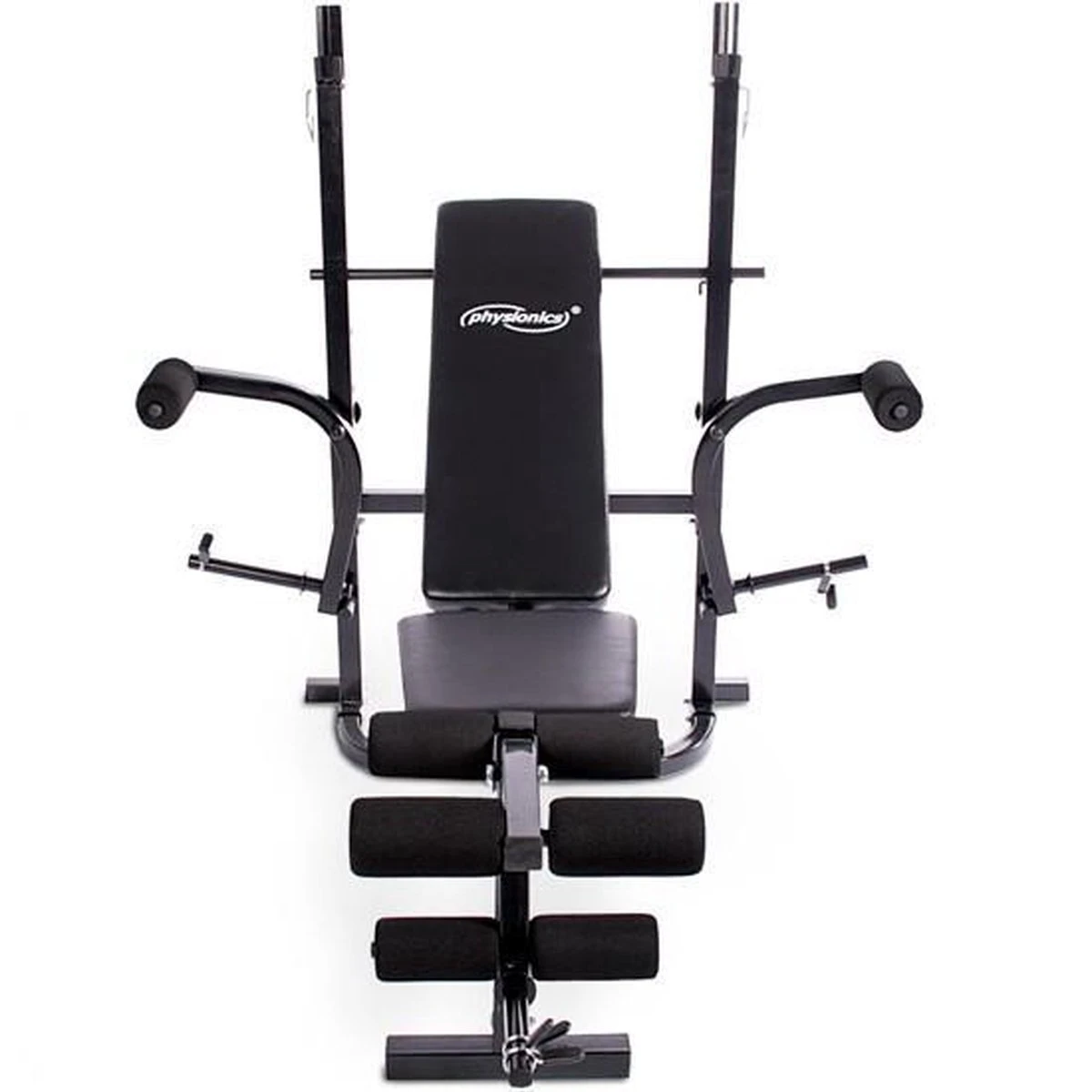 Physionics - Multifunctionele Halterbank - Butterfly Oefening, Sit-ups - Krachttraining - Training Benen - Verstelbare Rugleuning in 4 Standen, Maximum Draagvermogen 255kg - Zwart Physionics - Multifunctionele Halterbank - Butterfly Oefening, Sit-ups - Krachttraining - Training Benen - Verstelbare Rugleuning In 4 Standen, Maximum Draagvermogen 255kg - Zwart -Fitnessapparatuur Serie Winkel 1200x1200 2366