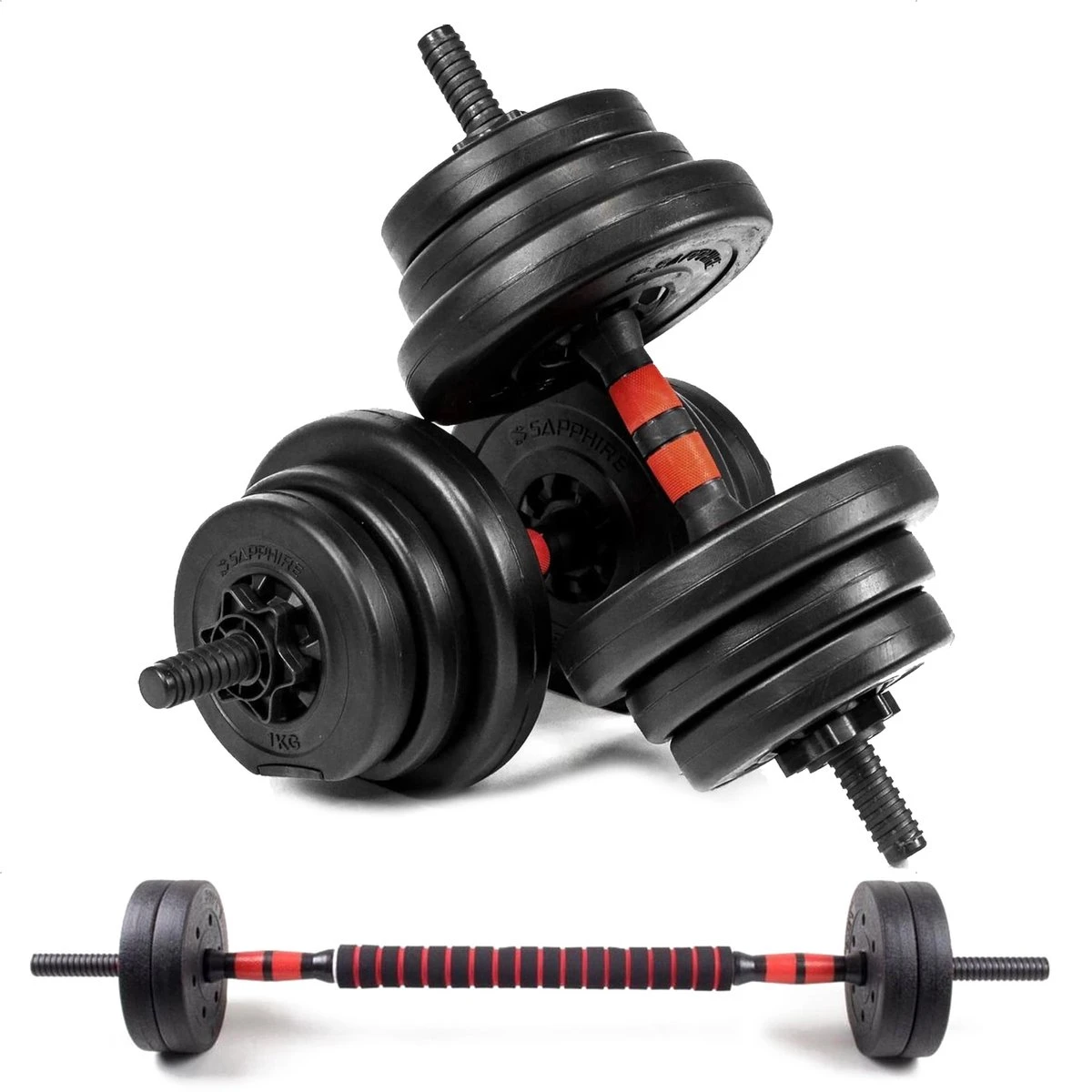 SOUTHWALL Dumbbells set Verstelbaar met halterstang tot 10kg – Verstelbare Halterset – Fitness Stang – Fitness Gewichten Set – Professionele 2-in-1 Dumbbellset – Gebruiksvriendelijk – Multifunctioneel – Dumbell set 10 kg – Rood/Zwart SOUTHWALL Dumbbells Set Verstelbaar Met Halterstang Tot 10kg – Verstelbare Halterset – Fitness Stang – Fitness Gewichten Set – Professionele 2-in-1 Dumbbellset – Gebruiksvriendelijk – Multifunctioneel – Dumbell Set 10 Kg – Rood/Zwart -Fitnessapparatuur Serie Winkel 1200x1200 2399