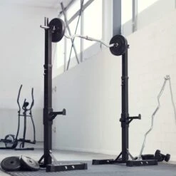 TecTake - Haltersteunen Voor Lange Halters - Hoogte Verstelbaar - Zwart - 402147 -Fitnessapparatuur Serie Winkel 1200x1200 2435