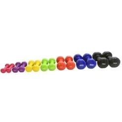 Vinyl Dumbbell Focus Fitness - 2 X 2 Kg - Groen -Fitnessapparatuur Serie Winkel 1200x1200 2454