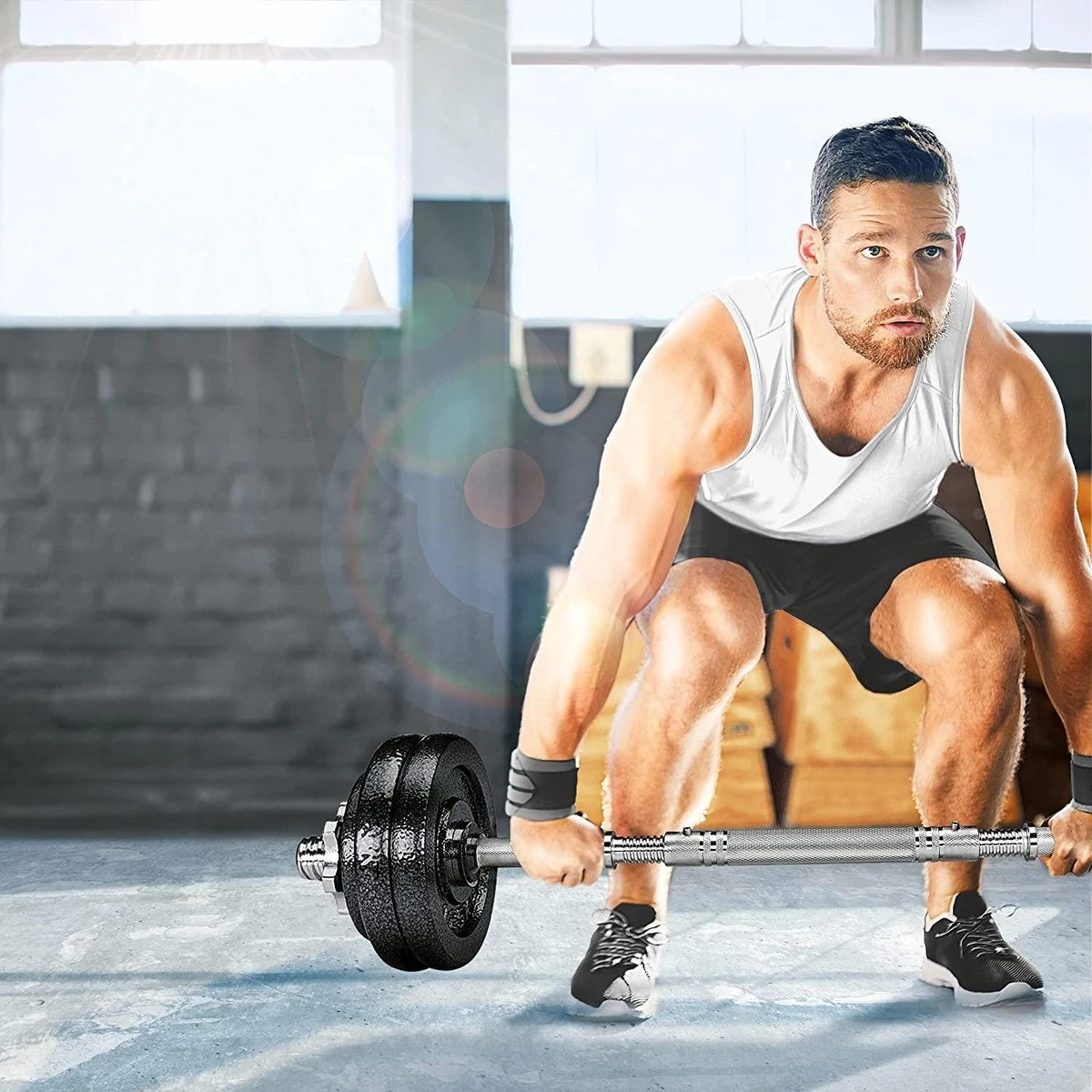 Dumbell set - Gewichten - Gietijzeren 2-in-1 verstelbare halterset 20 kg Dumbell Set - Gewichten - Gietijzeren 2-in-1 Verstelbare Halterset 20 Kg -Fitnessapparatuur Serie Winkel 1200x1200 2480