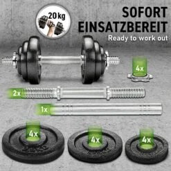 Dumbell Set - Gewichten - Gietijzeren 2-in-1 Verstelbare Halterset 20 Kg 6 Dumbell Set - Gewichten - Gietijzeren 2-in-1 Verstelbare Halterset 20 Kg -Fitnessapparatuur Serie Winkel 1200x1200 2482
