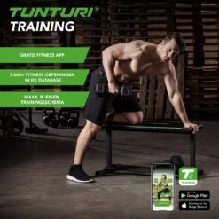 Tunturi FB20 Vlakke Halterbank - Flat Bench - Fitnessbank - Trainingsbank -Fitnessapparatuur Serie Winkel 1200x1200 2495