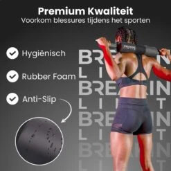 Breaking Limits Barbell Pad – Voor Squat & Hip Thrust – Nekbeschermer Voor Halterstang – Squat Pad/Kussen – Zwart 5 Breaking Limits Barbell Pad – Voor Squat & Hip Thrust – Nekbeschermer Voor Halterstang – Squat Pad/Kussen – Zwart -Fitnessapparatuur Serie Winkel 1200x1200 2524