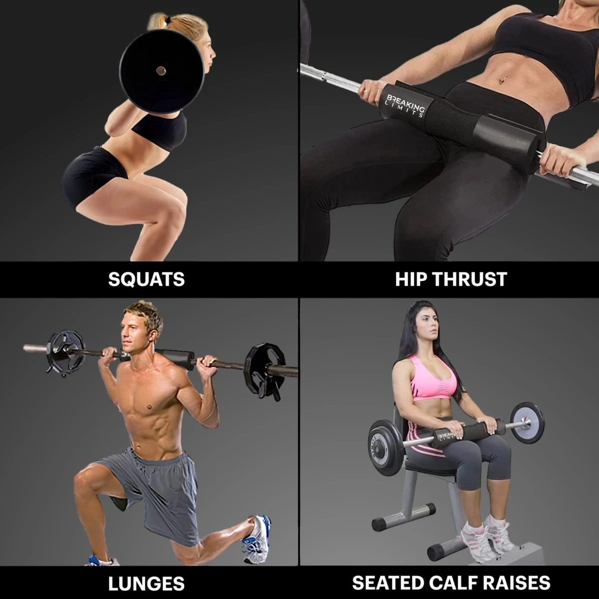 Breaking Limits Barbell Pad – Voor Squat & Hip Thrust – Nekbeschermer voor Halterstang – Squat Pad/Kussen – Zwart Breaking Limits Barbell Pad – Voor Squat & Hip Thrust – Nekbeschermer Voor Halterstang – Squat Pad/Kussen – Zwart -Fitnessapparatuur Serie Winkel 1200x1200 2527