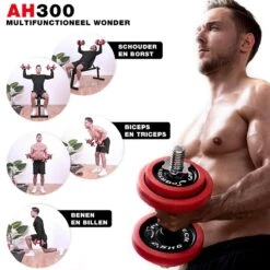 Sportstech AH300 Halterset - Korte&lange Halter Dumbbell Ineen - 30 Kg - Halters - Gewichten -Fitnessapparatuur Serie Winkel 1200x1200 2538