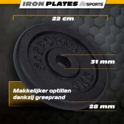 ScSPORTS® 20 Kg Halterschijven Set - Gietijzer - 30 Mm - 4x5 Kg - Gewichten -Fitnessapparatuur Serie Winkel 1200x1200 2546