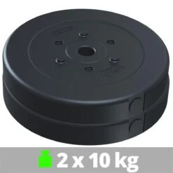 ScSPORTS® Halterschijven Set 20 Kg - Kunststof - 30 Mm - 2 X 10 Kg - Gewichten -Fitnessapparatuur Serie Winkel 1200x1200 2567