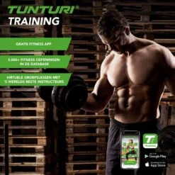 Tunturi Dumbbellset - Halterset - Totaal 15 Kg - Zwart Vinyl - Incl. Gratis Fitness App -Fitnessapparatuur Serie Winkel 1200x1200 2572