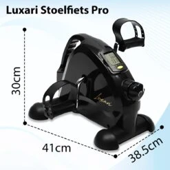 Luxari - Stoelfiets Pro - Verstelbare Weerstand - Inclusief Grip Mat - Handgreep - Display - Hometrainer - Deskbike - Beentrainer – Armtrainer - Fietstrainer - Bewegingstrainer -Fitnessapparatuur Serie Winkel 1200x1200 261