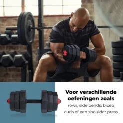 Umbro Halterset - 20 KG - Verstelbare Dumbells En Barbell - Gewichten Van 1.25 KG, 1.5KG En 2KG - Kunststof 5 Umbro Halterset - 20 KG - Verstelbare Dumbells En Barbell - Gewichten Van 1.25 KG, 1.5KG En 2KG - Kunststof -Fitnessapparatuur Serie Winkel 1200x1200 2637
