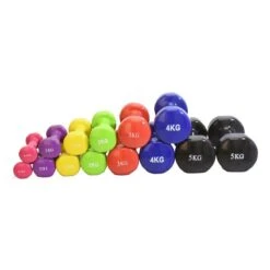 Vinyl Dumbbell Focus Fitness - 2 X 4 Kg - Blauw -Fitnessapparatuur Serie Winkel 1200x1200 2645