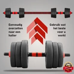 Luxari – 3 In 1 Halterset Pro 20 KG – Verstelbare Halterset - Milieuvriendelijk - Duurzaam Materiaal - Dumbell 4 Luxari – 3 In 1 Halterset Pro 20 KG – Verstelbare Halterset - Milieuvriendelijk - Duurzaam Materiaal - Dumbell -Fitnessapparatuur Serie Winkel 1200x1200 2646