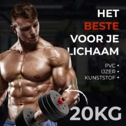 Luxari – 3 In 1 Halterset Pro 20 KG – Verstelbare Halterset - Milieuvriendelijk - Duurzaam Materiaal - Dumbell 5 Luxari – 3 In 1 Halterset Pro 20 KG – Verstelbare Halterset - Milieuvriendelijk - Duurzaam Materiaal - Dumbell -Fitnessapparatuur Serie Winkel 1200x1200 2647