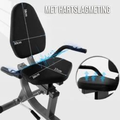 Ligfiets - FitBoostR Recumbent Bike - Hometrainer - 8 Trainingsniveaus - Met Hartslagsensor - Fitness Fiets -Fitnessapparatuur Serie Winkel 1200x1200 265