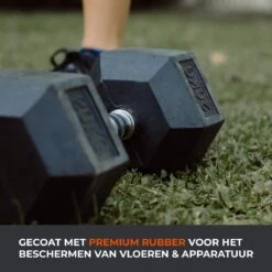 Core Power Hexa Dumbells Set - 2x 8 Kg - Gewichten Met Rubber Coating En Verchroomde Grip - Geschikt Voor Professioneel Gebruik, CrossFit En Thuis Fitness - Verkrijgbaar Van 1 Tm 25 Kg -Fitnessapparatuur Serie Winkel 1200x1200 2669